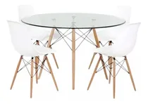 Comprar Combo Eames Mesa Comedor Redonda 80 Cm + 4 Sillas Eames