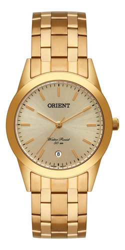 Relógio Orient Masculino Mgss1179 C1kx Aço Dourado