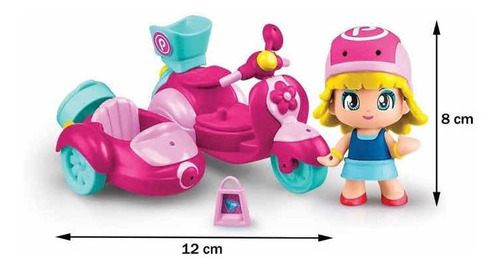 Muñeca Pinypon Mix & Match Set Moto 17 Accesorios