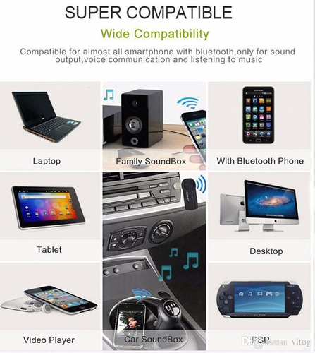 Car Aux Bluetooth Trasmisor