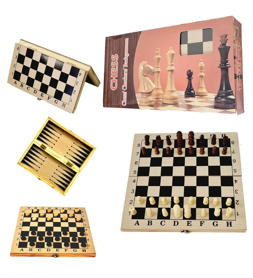 25x25x2cm Tablero de ajedrez magnético portátil Plegable para niños Damas Backgammon 3 en 1 Hoshin Juego de ajedrez 