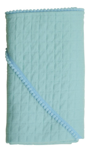 Kit 2 Mantas Bebê - Algodão Egípcio E Matelassê - Azul Claro