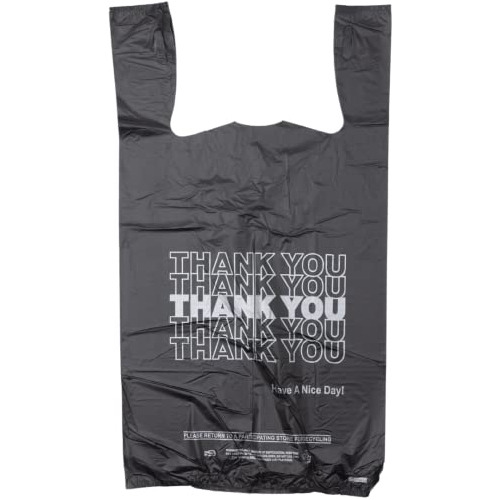 Bolsas De Plástico Hdpe Impresas Negro Camisetas, 1/6 ...