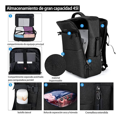 Mochila Impermeable Universitarios Viaje De Gran Capacidad