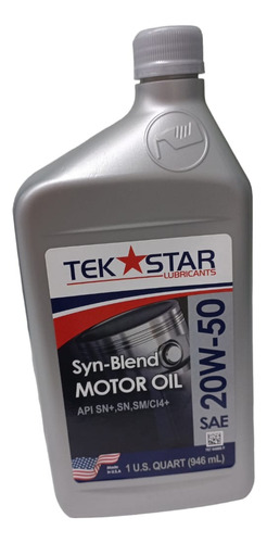 Aceite Semi Sintetico Tek Star 20w 50