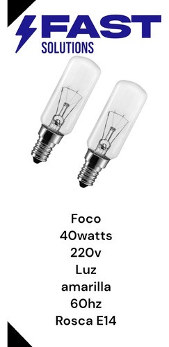 4 Focos Halógeno Litech E14 40w Para Campana Extractora