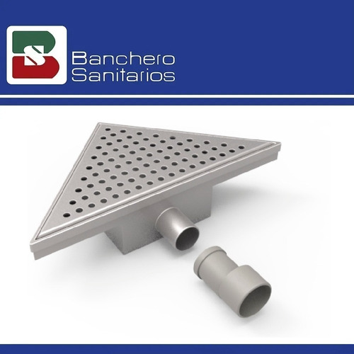 Desagüe Lineal Rejilla Triangular 20 Cm Acero Inox Ideal P