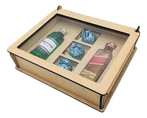 Caixa De Lembrancinha Com Bebida 50ml Tanqueray/red Label -