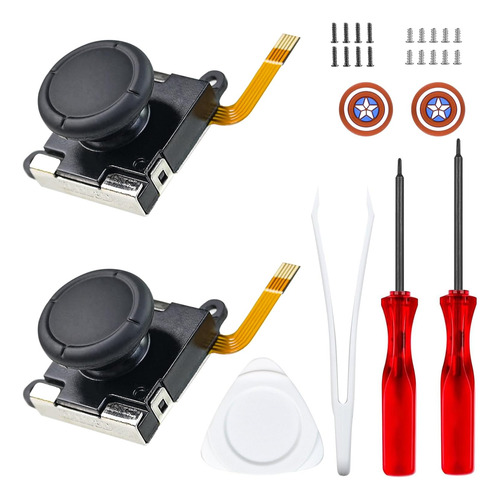 Jzw-shop Switch Joycon Joystick De Reemplazo, Sin Efecto De
