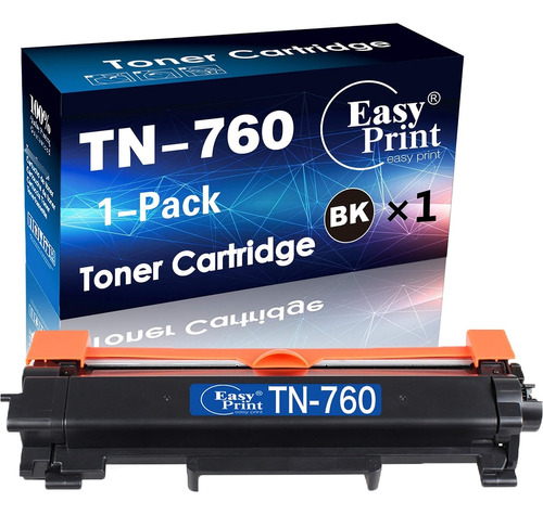Easyprint Tn760 Tn-760 - Cartucho De Tóner Compatible Para.
