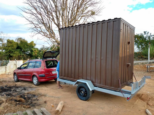 Imagem 4 de 4 de Carretinha Transporte Conteiner Construçao Civil