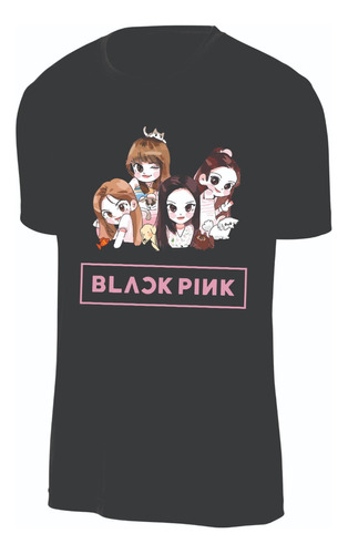 Camisetas Negras Grupo Black Pink Niños Y Adultos Tm