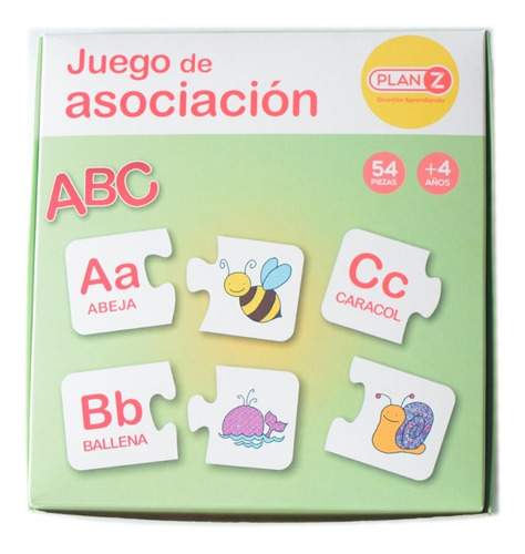 Juego Mesa Asociación Letras Didacticos Infantil Niños