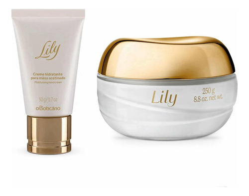 O Boticário Combo Lily: Creme Acetinado + Creme Para Mãos