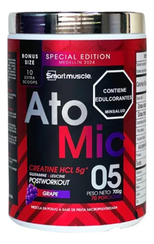 Atomic 600gr Smartmuscle - Unid - g a $162