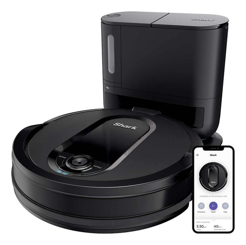 Shark Iq Rv100ae/ursr - Robot Aspirador Con Autovaciado Con. Color Negro