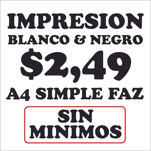 Imagen 1 de 4 de A4 Blanco Y Negro Imprimir En Digital Apuntes _barato_118