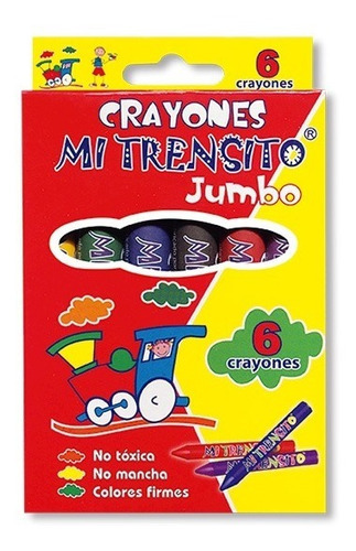 Crayola Crayones Jumbo Mi Trensito X 6 Colores 