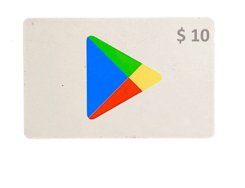 Tarjeta Gift Card Google Play 10 Store Usa