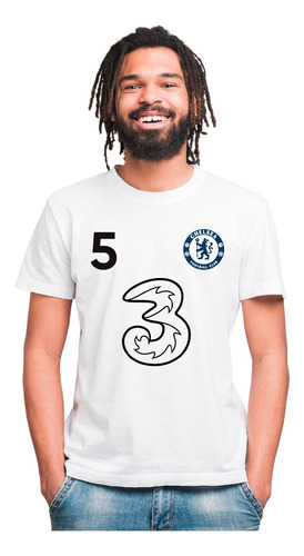 Remera Blanca Enzo Chelsea - Algodón 1ra Calidad