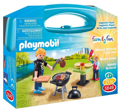 Todobloques Playmobil 5649 Maletín Carne Asada !!