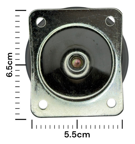 Pata Metálica Para Sillón Modelo Elefante 4 Cm Plateado