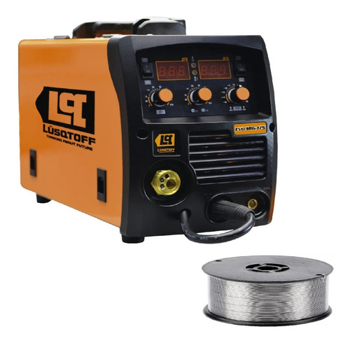 Imagen 1 de 9 de Soldadora Inverter Lüsqtoff Mma Mig 160a + Alambre 5kg