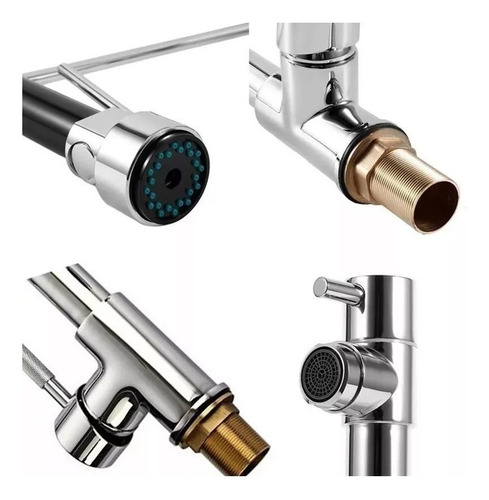Torneira Cozinha Gourmet Monocomando 50 Cm Spray Extensor