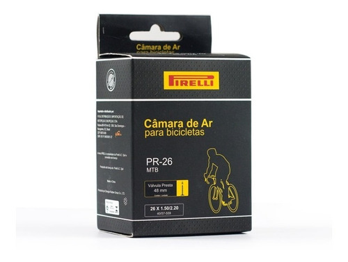 Câmara De Ar Pirelli Mtb Aro 26 Válvula Presta 48mm (fino)