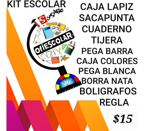 Combo Escolar Kit Escolar Basico Economico Oferta Solo X Hoy