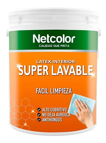 Pintura Látex Lavable Netcolor Colores 4 Lt | Giannoni