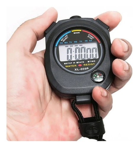 Cronômetro Digital De Mão - Corrida - Alarme Hora Crossfit