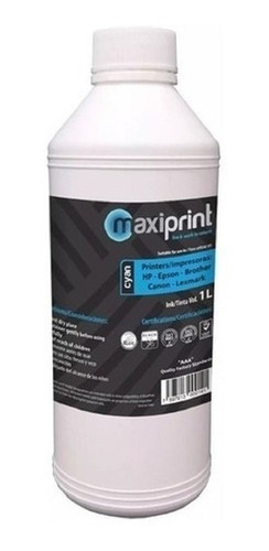 Tinta De 1 Litro Recarga Universal Cian Mxp