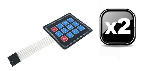 2 Und Keypad Teclado Matricial 4x3 Membrana Adhesivo Arduino