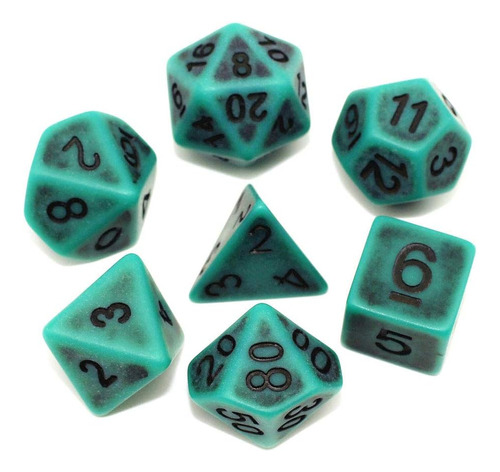 Handan Dnd Juego De Dados Antiguos Rpg Dados Para Mazmorras 