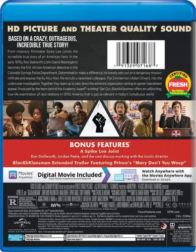 Blackkklansman Blu-ray Original Nuevo Importado