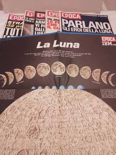 Revistas Epoca(italiano).primer Hombre En La Luna(1969) Mapa