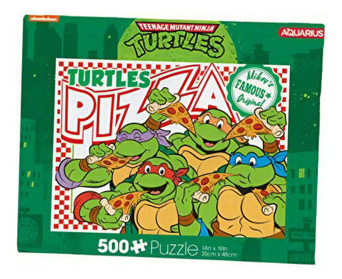 Aquarius Teenage Mutant Ninja Turtles Pizza 500 Piece