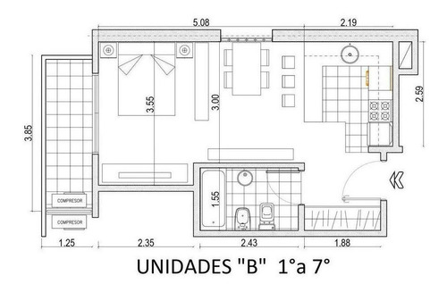 Monoambiente Divisible - Almagro Norte