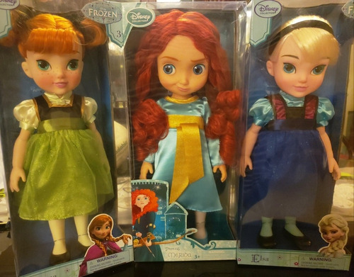 Set Muñecas Disney Colecction Princesas: Ana, Elsa & Merida