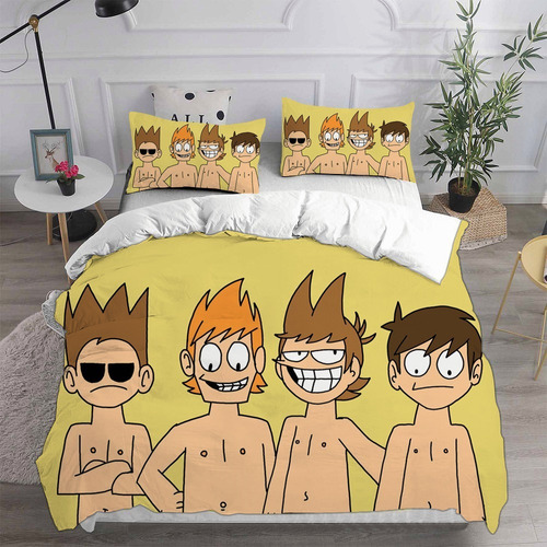 Ropa De Cama Individual Eddsworld For Niños Con Dibujos Ani