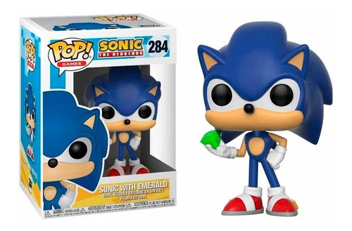 Sonic With Emerald Funko Pop 284 Sonic The Hedgehog