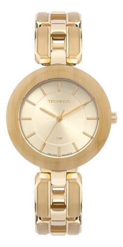 Relógio Technos Feminino Ref: 2035mzq/1d Bracelete Dourado