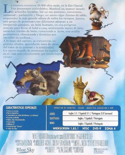 La Era Del Hielo 1 (ice Age 1), Dvd (Usado)