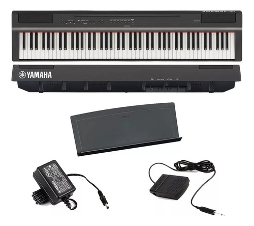 Piano Digital Compacto 88 Teclas Yamana P-125ab Preto 110V - 120V