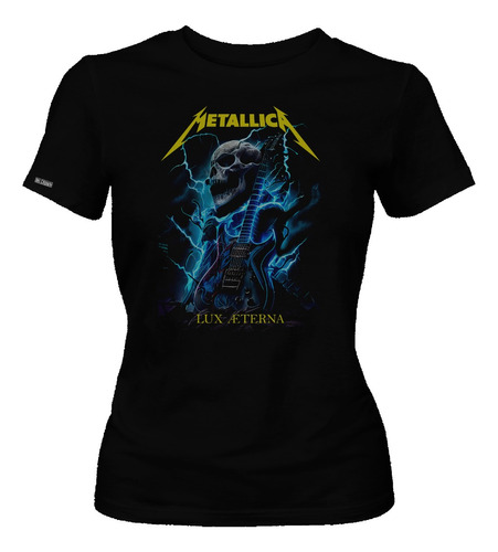 Camiseta Dama Metallica Rock Metal Dbo2
