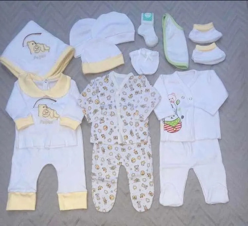 Combo Ajuar Bebe 14 Prendas Con Recibidor