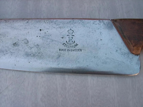 Antiguo Cuchillo Eskilstuna Sweden Hoja De 24 Cm (Usado)