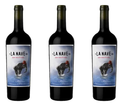 Pack X 3 Vinos Y La Nave Va Sin Sulfitos Malbec Canopus