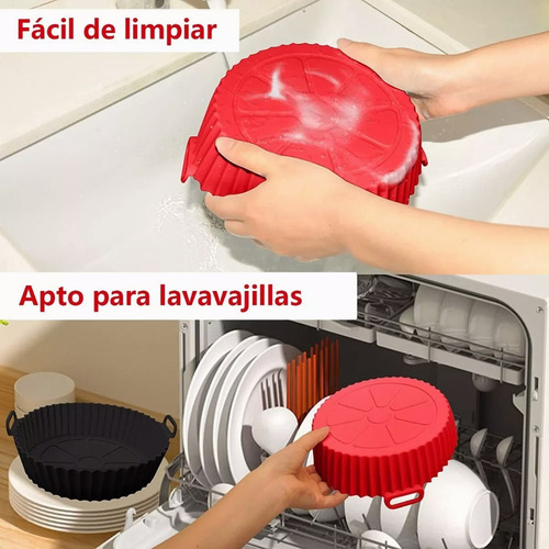 3 Piezas Molde Silicon Freidora Aire Circular Reutilizable